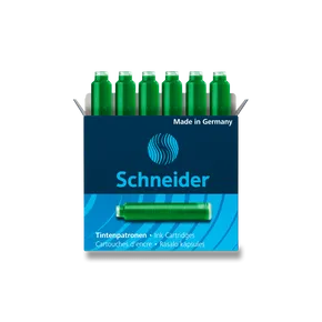 Wkłady atramentowe Schneider, 6 szt. zielone